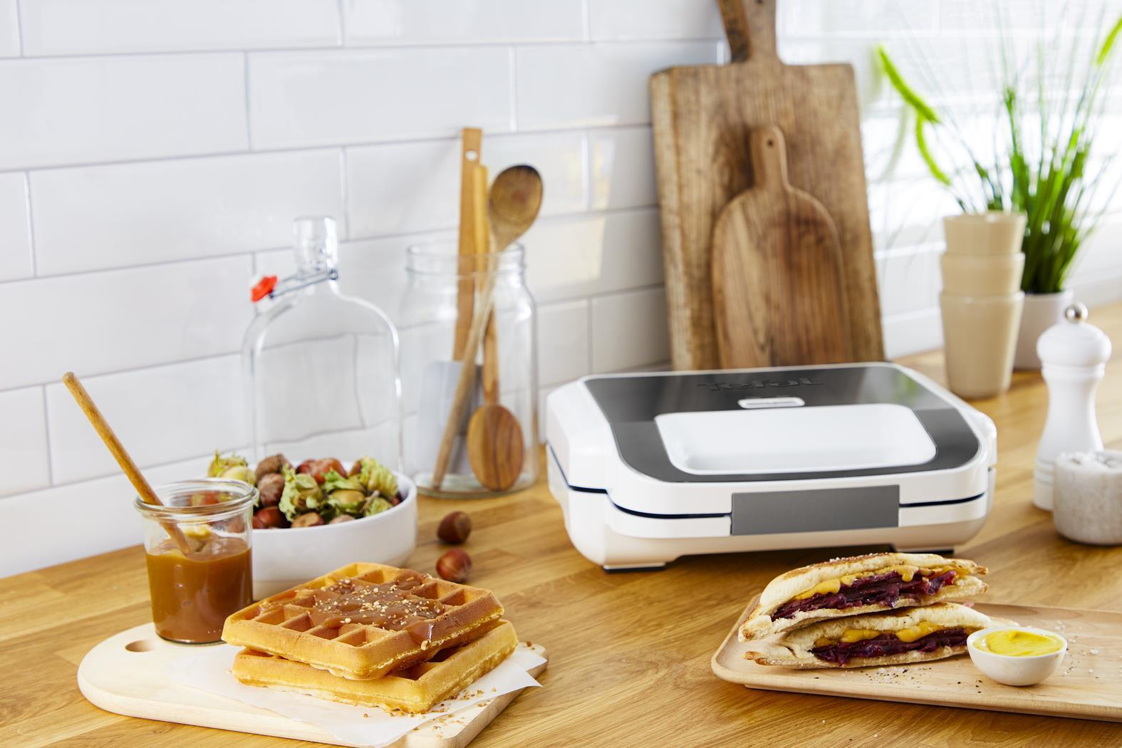 Купить Tefal Snack XL SW7011 Sandwich-Toaster 850 W Silber - Weiß (SW7011) в магазине wardena.ru