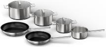 Купить Bosch Topf-Set Pro Induction HEZ9SE060 - edelstahl - 6-teilig (HEZ9SE060) в магазине wardena.ru