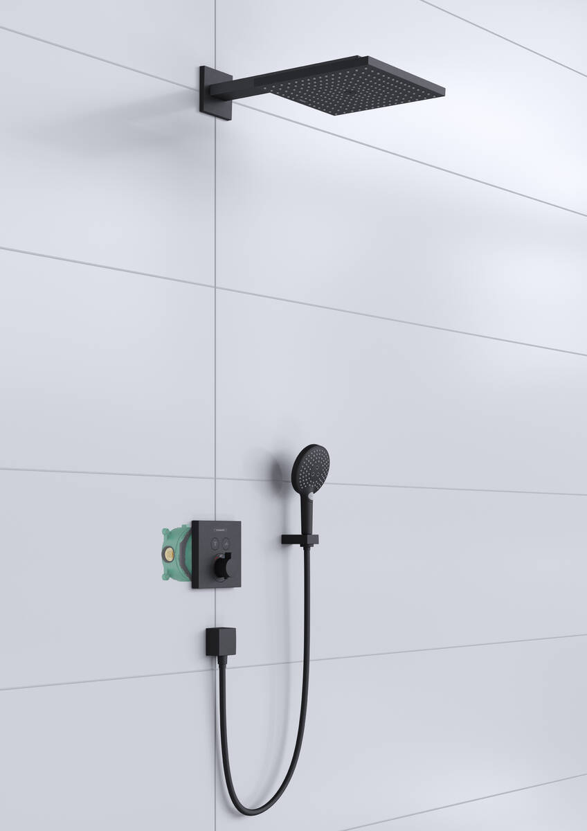 Купить Hansgrohe Raindance E Душевая система E/ShowerSelect E 7в1 черный матовый 27939670 в магазине wardena.ru