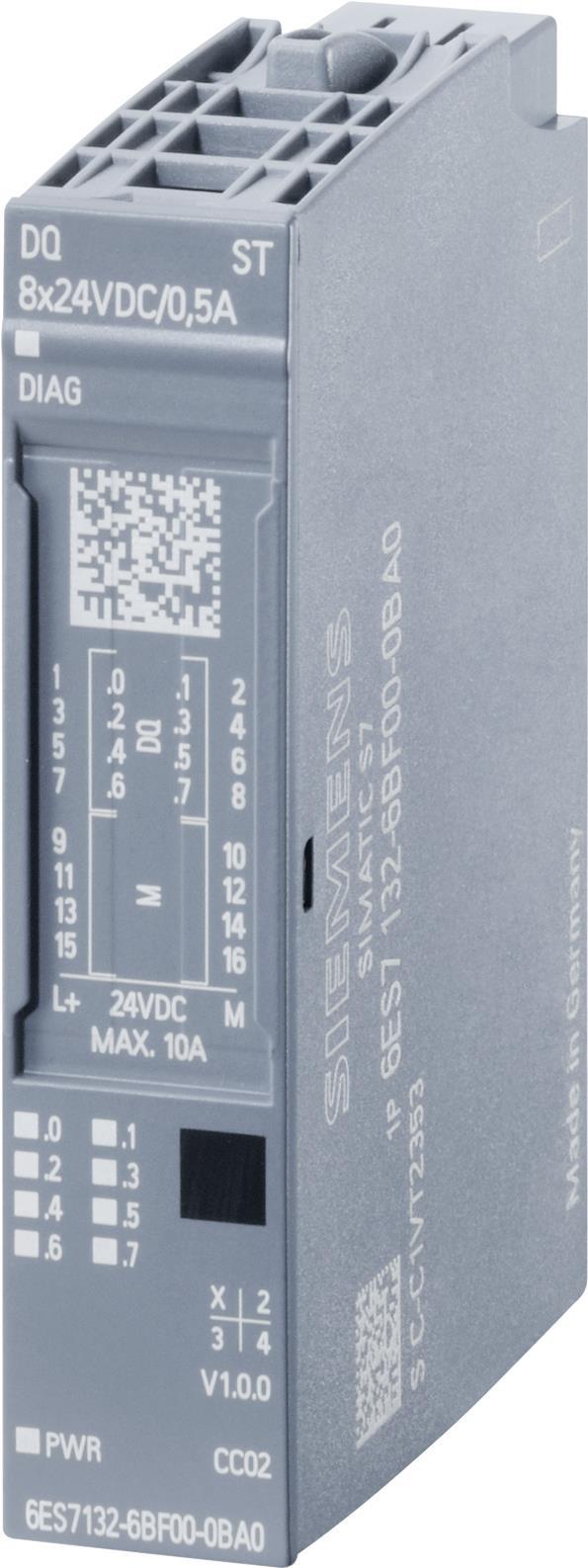 Купить Siemens 6ES7132-6BF00-0CA0 Netzteil & Spannungsumwandler Indoor Mehrfarbig (6ES7132-6BF00-0CA0) в магазине wardena.ru