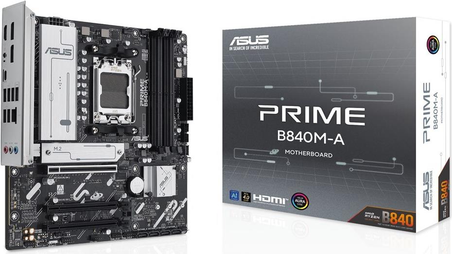 Купить ASUS MB ASUS AMD AM5 PRIME B840M-A-CSM - AMD Sockel AM5 (Ryzen Zen4) - Micro/Mini/Flex-ATX (90MB1J10-M0EAYC) в магазине wardena.ru