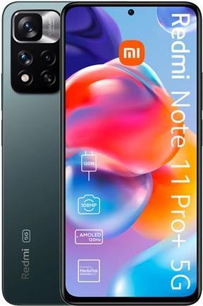 Купить Xiaomi Redmi Note 11 Pro+ 5G - 5G Smartphone - Dual-SIM - RAM 8 GB / Interner Speicher 256 GB - microSD slot - OLED-Display - 6.67" - 2400 x 1080 Pixel (120 Hz) - Triple-Kamera 108 MP, 8 MP, 2 MP - front camera 16 MP - F (40-52-1942) в магазине wardena.ru