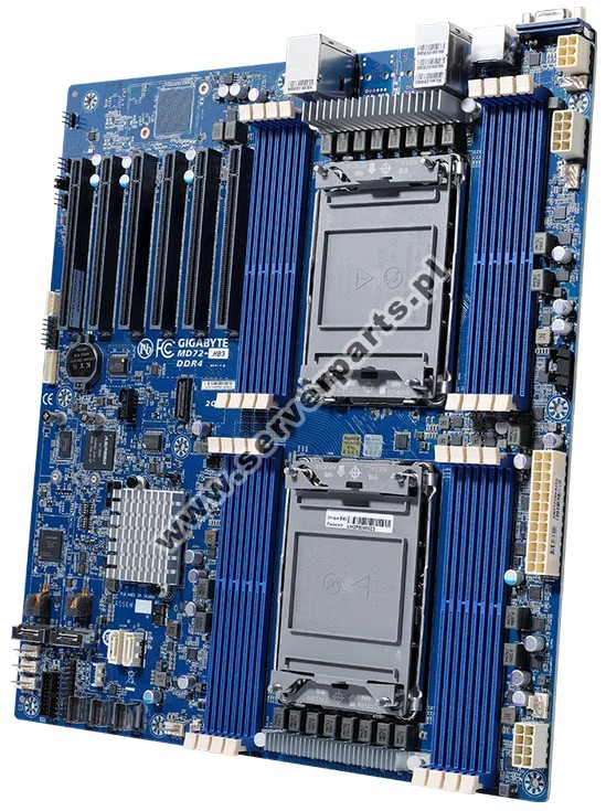 Купить Motherboard Gigabyte MD72-HB3 C621A Socket P+ LGA4189 Intel Xeon Scalable LGA4189 SATA/SAS M.2 DDR4 в магазине wardena.ru