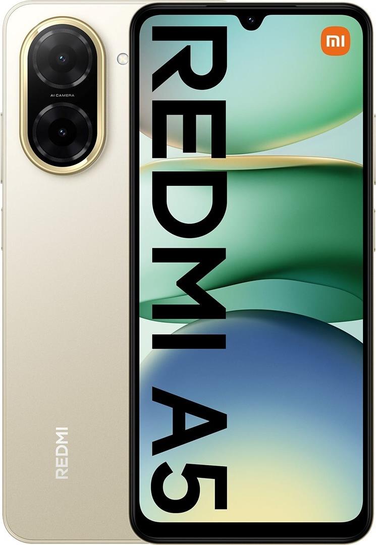 Купить Xiaomi Redmi A5 17,5 cm (6.88") Dual-SIM Android 15 4G USB Typ-C 3 GB 64 GB 5200 mAh Gold, Sand (MZB0JTEEU) в магазине wardena.ru