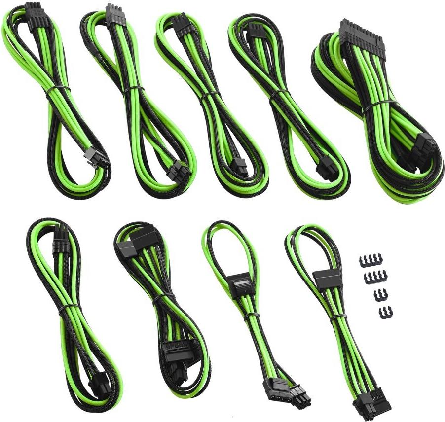 Купить Cablemod PRO C-Series Kit AXI,HXI bk/gn | ModMesh (CM-PCSI-FKIT-NKKLG-R) в магазине wardena.ru