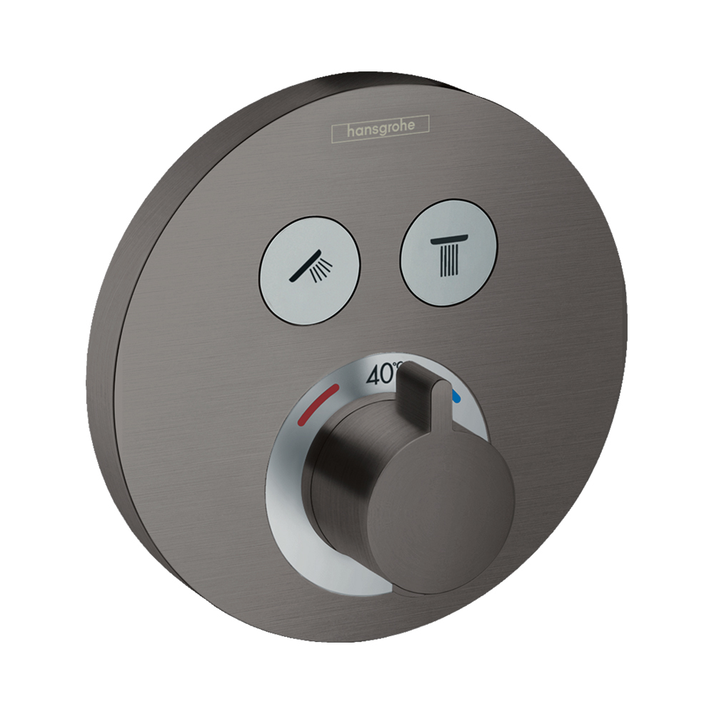 Купить Hansgrohe Термостат ShowerSelect S для 2 потребителей скрытый монтаж золото 15743990 в магазине wardena.ru