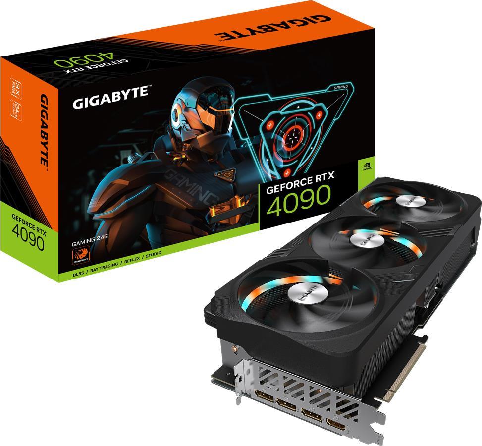 Купить Gigabyte GeForce RTX 4090 GAMING 24G - GeForce RTX 4090 - 24 GB - GDDR6X - 384 Bit - 7680 x 4320 Pixel - PCI Express 4.0 (GV-N4090GAMING-24GD) в магазине wardena.ru