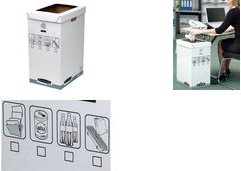 Купить Fellowes R-Kive System Recycle Bin - Grau - Weiß - 300 x 500 x 600 mm - 300 x 500 x 600 mm (0193201) в магазине wardena.ru