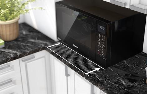 Купить Panasonic NN-CT56 Arbeitsfläche Kombi-Mikrowelle 27l 1000W Schwarz (NN-CT56JBGPG) в магазине wardena.ru