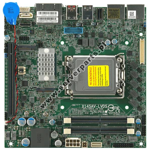 Купить Motherboard Supermicro MBD-X14SAV-LVDS W880 LGA1851 AMD EPYC 9005 SATA M.2 DDR5 в магазине wardena.ru