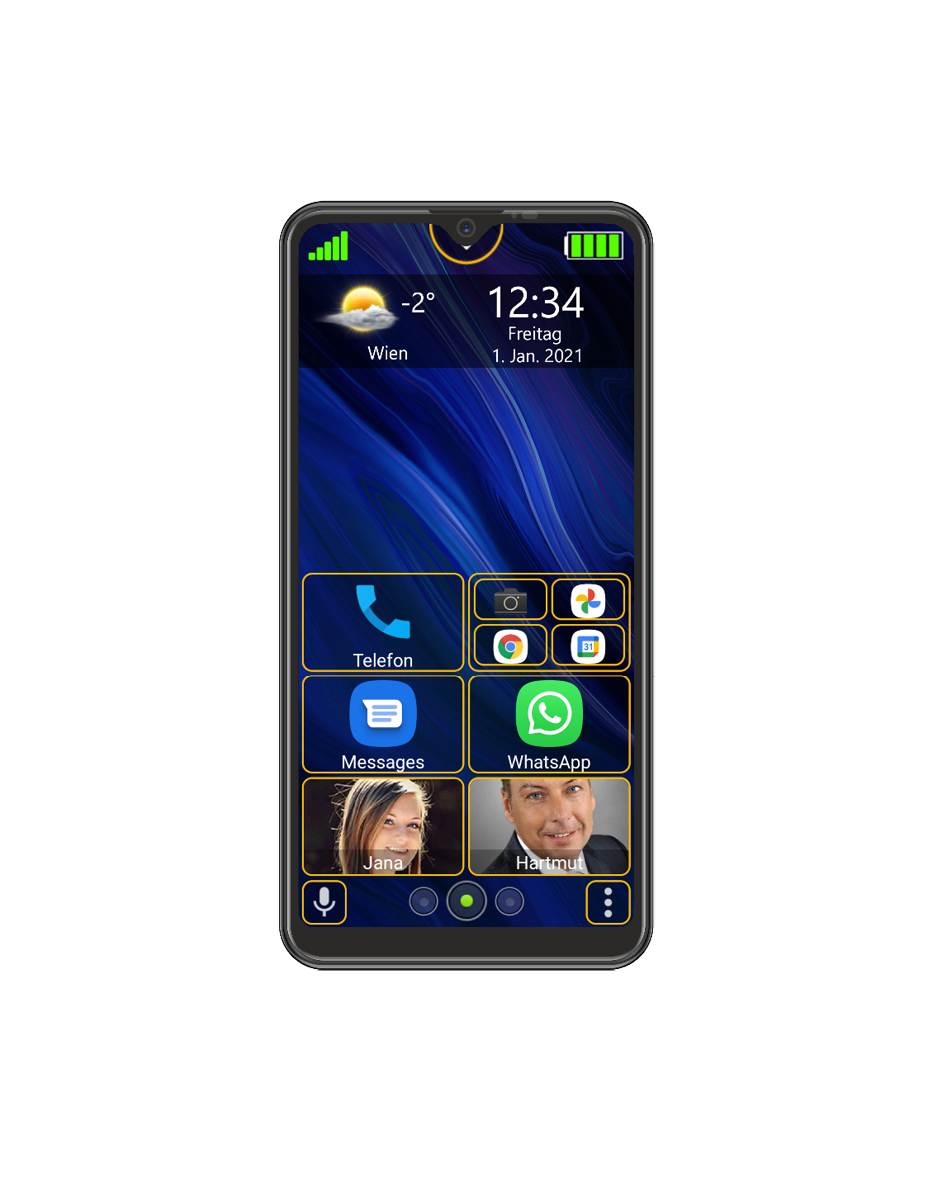 Купить Beafon M6s 15,9 cm (6.26" ) Dual-SIM Android 10.0 4G USB Typ-C 3 GB 32 GB 4000 mAh Schwarz (M6s_EU001B) в магазине wardena.ru