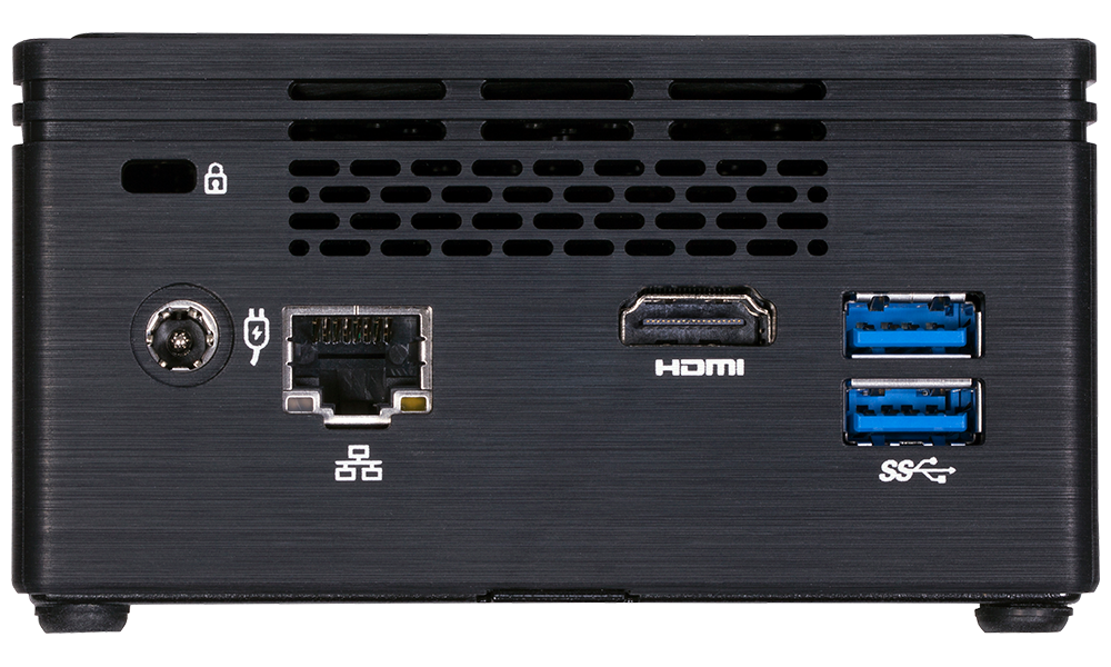 Купить Gigabyte BRIX GB-BPCE-3455 (rev. 1.0) - Barebone - Ultra Compact PC Kit - 1 x Celeron J3455 / 1,5 GHz - HD Graphics 500 - GigE (GB-BPCE-3455) в магазине wardena.ru