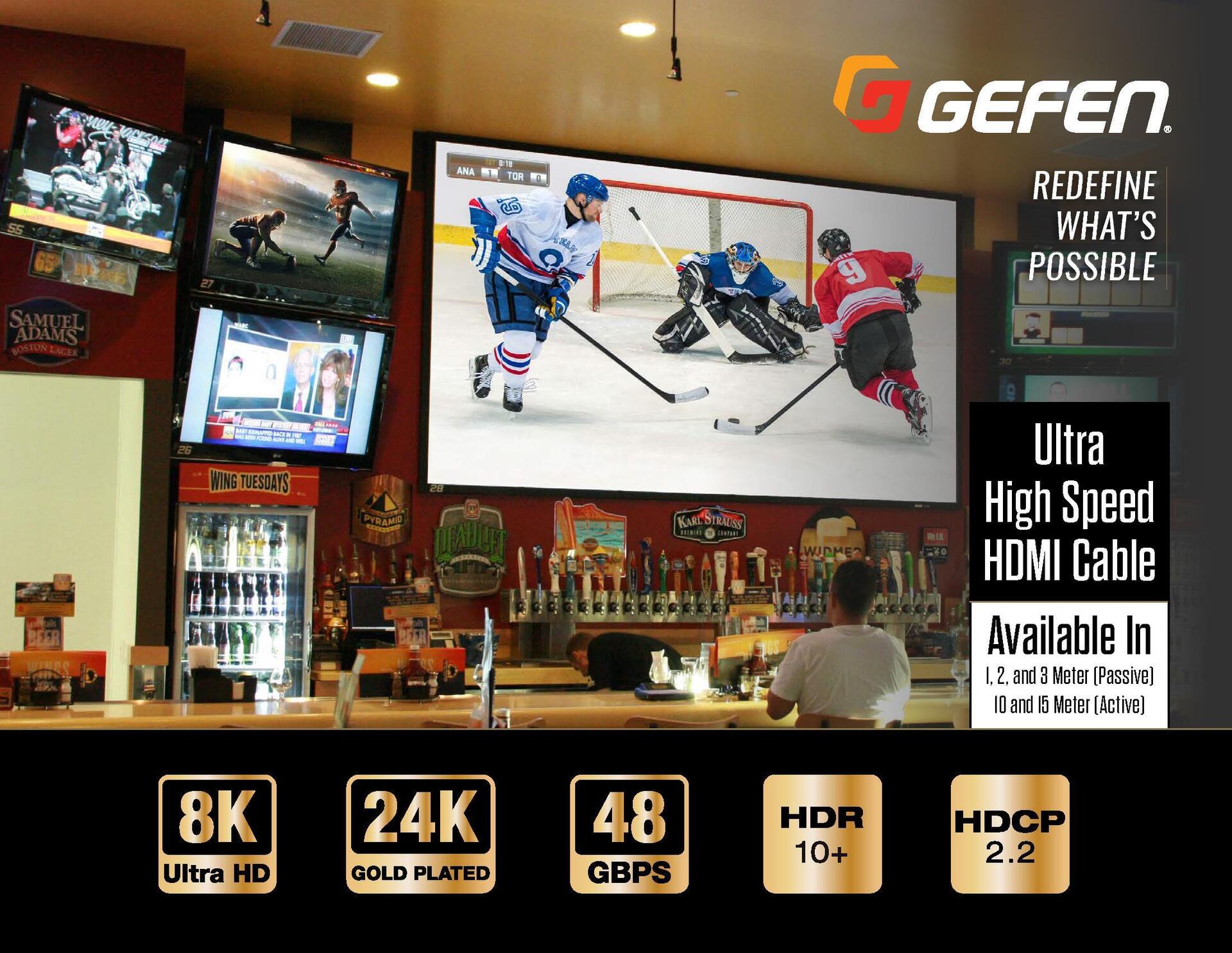Купить Gefen GEF-CAB-HS-HDMI-15M HDMI-Kabel HDMI Typ A (Standard) Schwarz (GEF-CAB-HS-HDMI-15M) в магазине wardena.ru