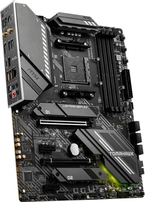 Купить MSI MAG X570S TOMAHAWK MAX WIFI - Motherboard - ATX - Socket AM4 - AMD X570 Chipsatz - USB-C Gen2, USB 3.2 Gen 1, USB 3.2 Gen 2 - 2.5 Gigabit LAN, Wi-Fi, Bluetooth - Onboard-Grafik (CPU erforderlich) - HD Audio (8-Kanal) (7D54-001R) в магазине wardena.ru