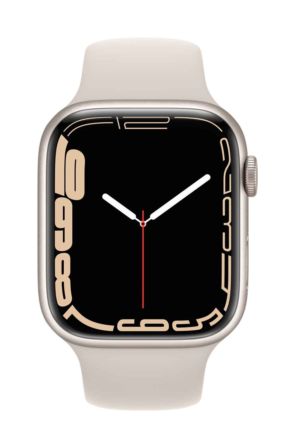 Купить Apple Watch Series 7 (GPS + Cellular) - 45 mm - starlight aluminum - intelligente Uhr mit Sportband - Flouroelastomer - Starlight - Bandgröße: regelmäßig - 32GB - Wi-Fi, Bluetooth - 4G - 38,8 g (MKJQ3FD/A) в магазине wardena.ru