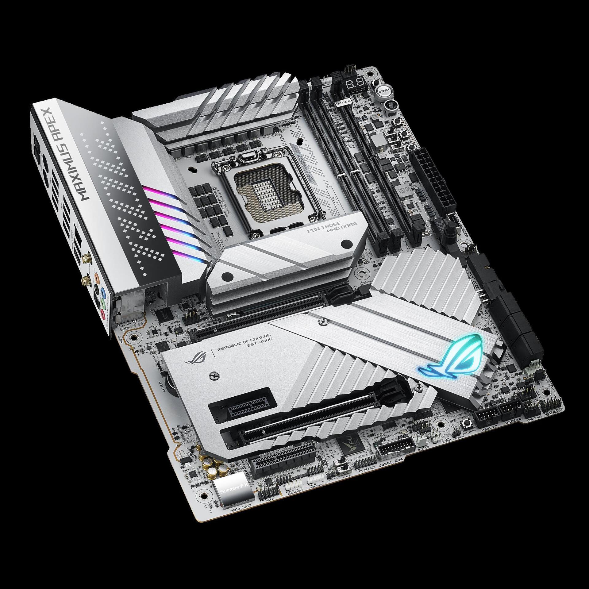 Купить ASUS ROG MAXIMUS Z790 APEX - Intel - LGA 1700 - Intel® Celeron® - Intel® Core™ i3 - Intel® Core™ i5 - Intel® Core™ i7 - Intel® Core™ i9,... - LGA 1700 - DDR5-SDRAM - 64 GB (90MB1CF0-M0EAY0) в магазине wardena.ru
