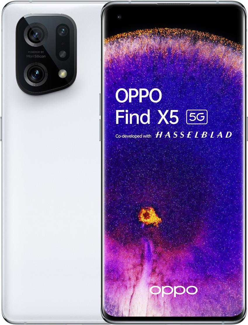 Купить OPPO Find X5 16,6 cm (6.55" ) Dual-SIM Android 12 5G USB Typ-C 8 GB 256 GB 4800 mAh Weiß (6042679) в магазине wardena.ru