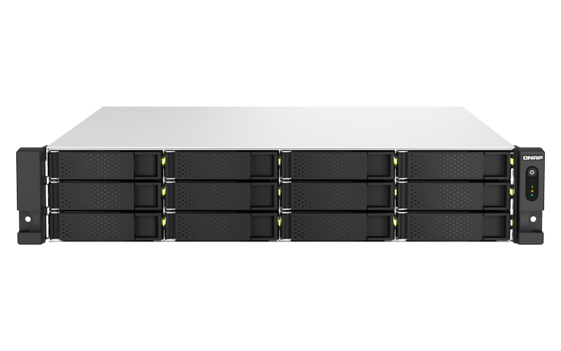 Купить QNAP TS-h1887XU-RP NAS Rack (2U) Eingebauter Ethernet-Anschluss Schwarz - Weiß E-2334 (TS-H1887XU-RP-E2334-16G) в магазине wardena.ru