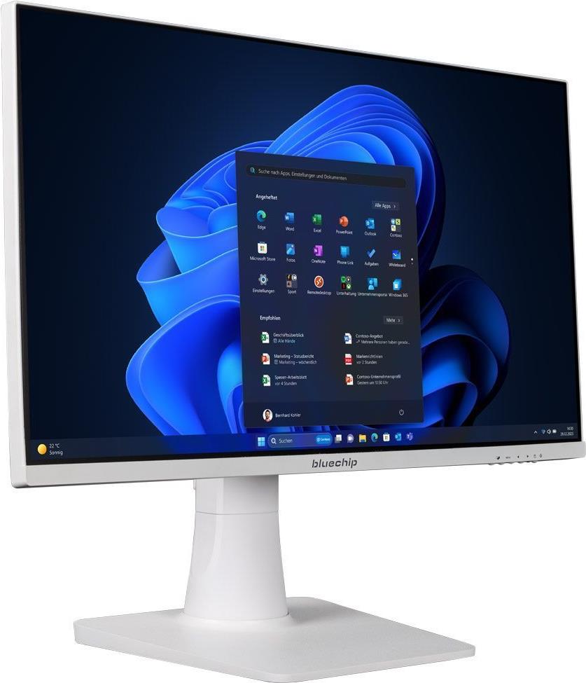 Купить bluechip BUSINESSline AIO2352c white - 60,5 cm (23.8") - Full HD - Intel® Core™ i5 - 16 GB - 250 GB - Windows 11 Pro (556435) в магазине wardena.ru