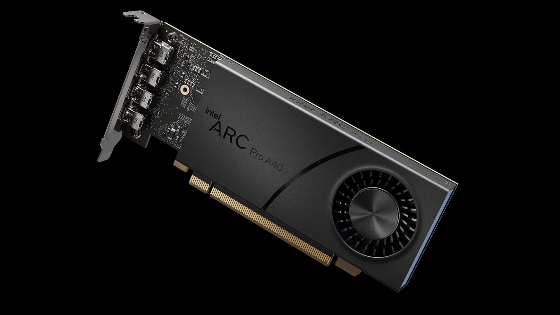 Купить Intel Arc Pro A40 - Arc Pro A40 - 6 GB - GDDR6 - 96 Bit - 7680 x 4320 Pixel - PCI Express x16 4.0 (23P6PA00BA) в магазине wardena.ru