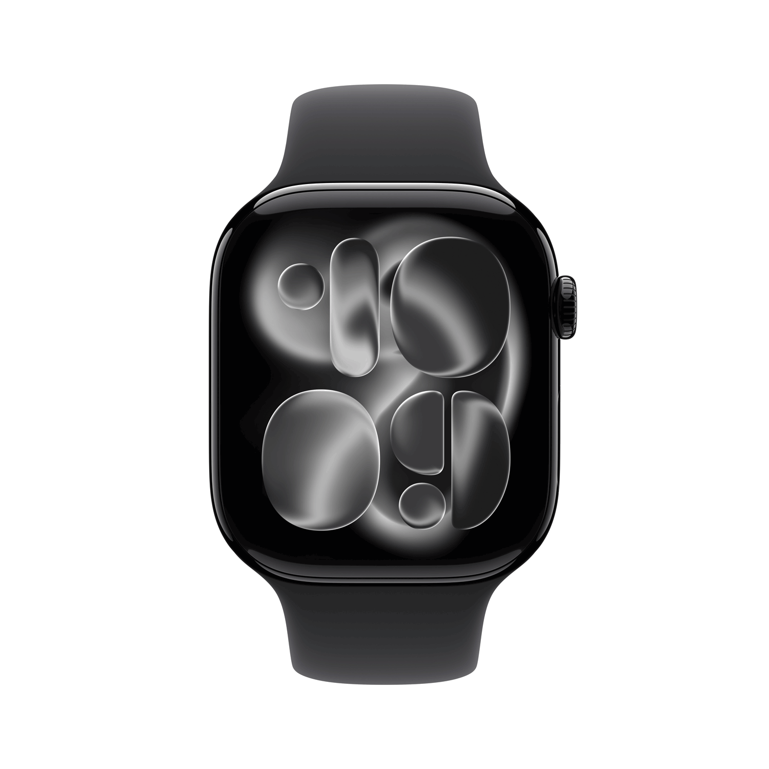Купить Apple Watch Series 11 GPS + Cellular 46mm Jet Black Aluminium Case with Black Sport Band - S/M (MFC24ZR/A) в магазине wardena.ru