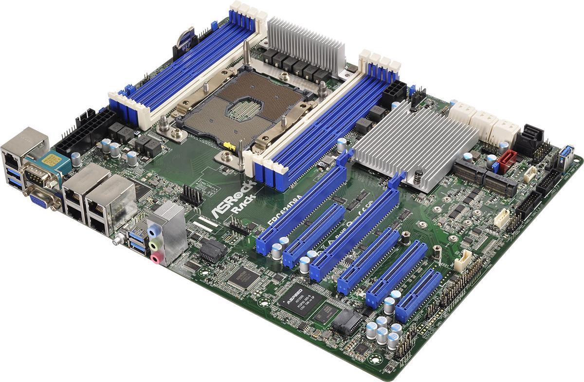 Купить Asrock EPC621D8A Server-/Workstation-Motherboard LGA 3647 (Socket P) ATX Intel® C621 (EPC621D8A) в магазине wardena.ru