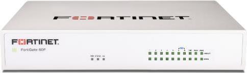 Купить Fortinet FortiGate 60F - Sicherheitsgerät - mit 1 Jahr 24x7 FortiCare and FortiGuard Unified (UTM) Protection - 10 GigE - Desktop (FG-60F-BDL-950-12) в магазине wardena.ru