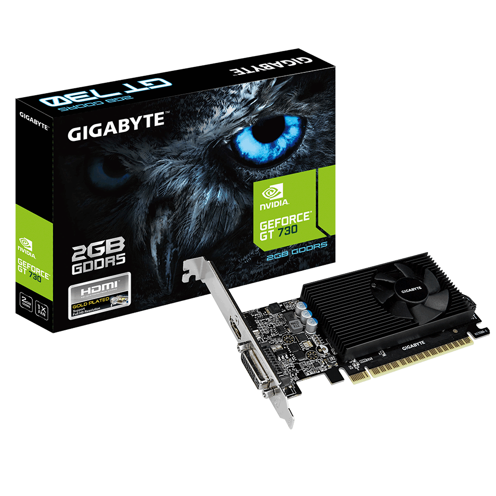 Купить Gigabyte GV-N730D5-2GL - Grafikkarten - GF GT 730 - 2 GB GDDR5 - PCIe 2.0 x8 - DVI, HDMI в магазине wardena.ru