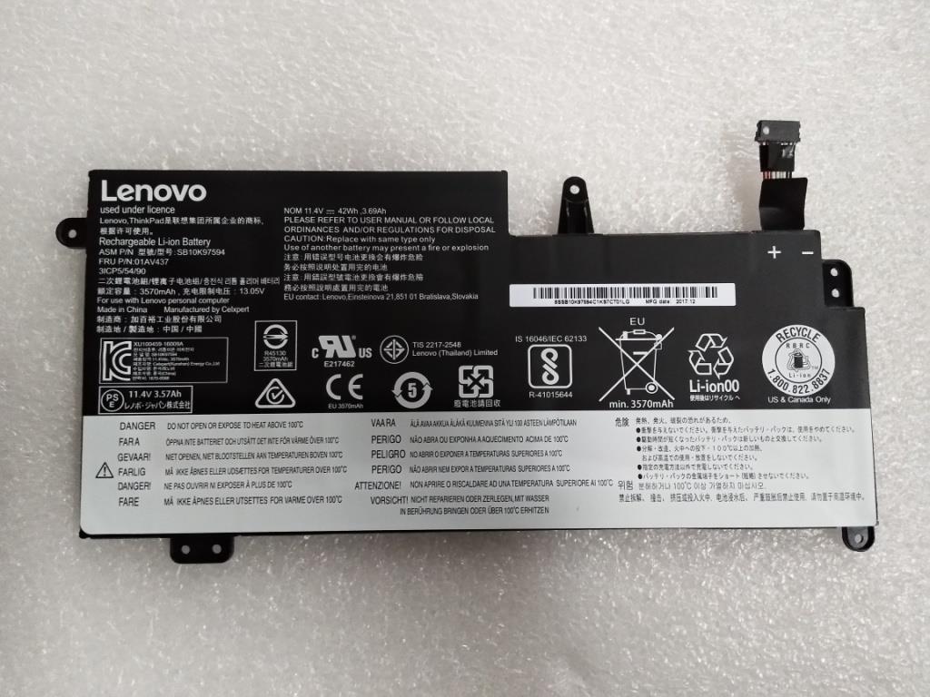 Купить Lenovo Battery 3C 42Wh Lion (FRU01AV437) в магазине wardena.ru