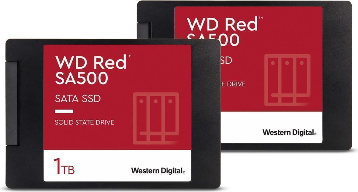 Купить 2er Pack WD Red SA500 2.5"  1TB - interne Solid-State-Drive (WDS100T1R0AX2) в магазине wardena.ru