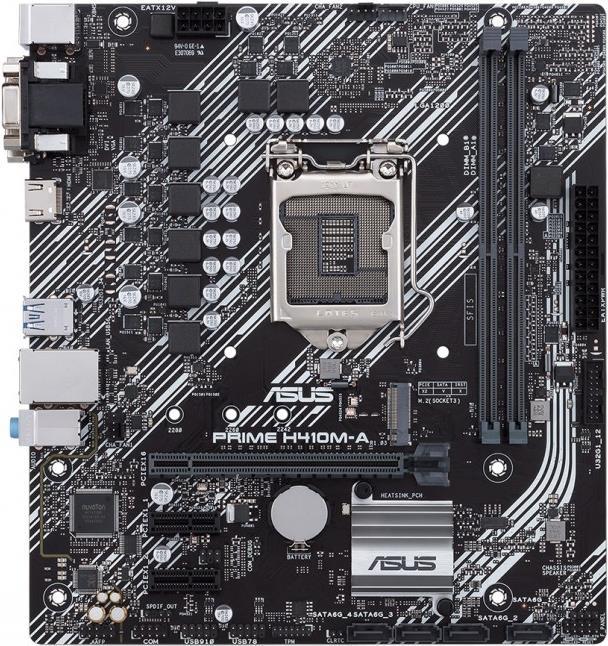 Купить ASUS PRIME H410M-A/CSM - Motherboard - micro ATX - LGA1200-Sockel - H410 Chipsatz - USB 3.2 Gen 1 - Gigabit LAN - Onboard-Grafik (CPU erforderlich) - HD Audio (8-Kanal) (90MB13G0-M0EAYC) в магазине wardena.ru