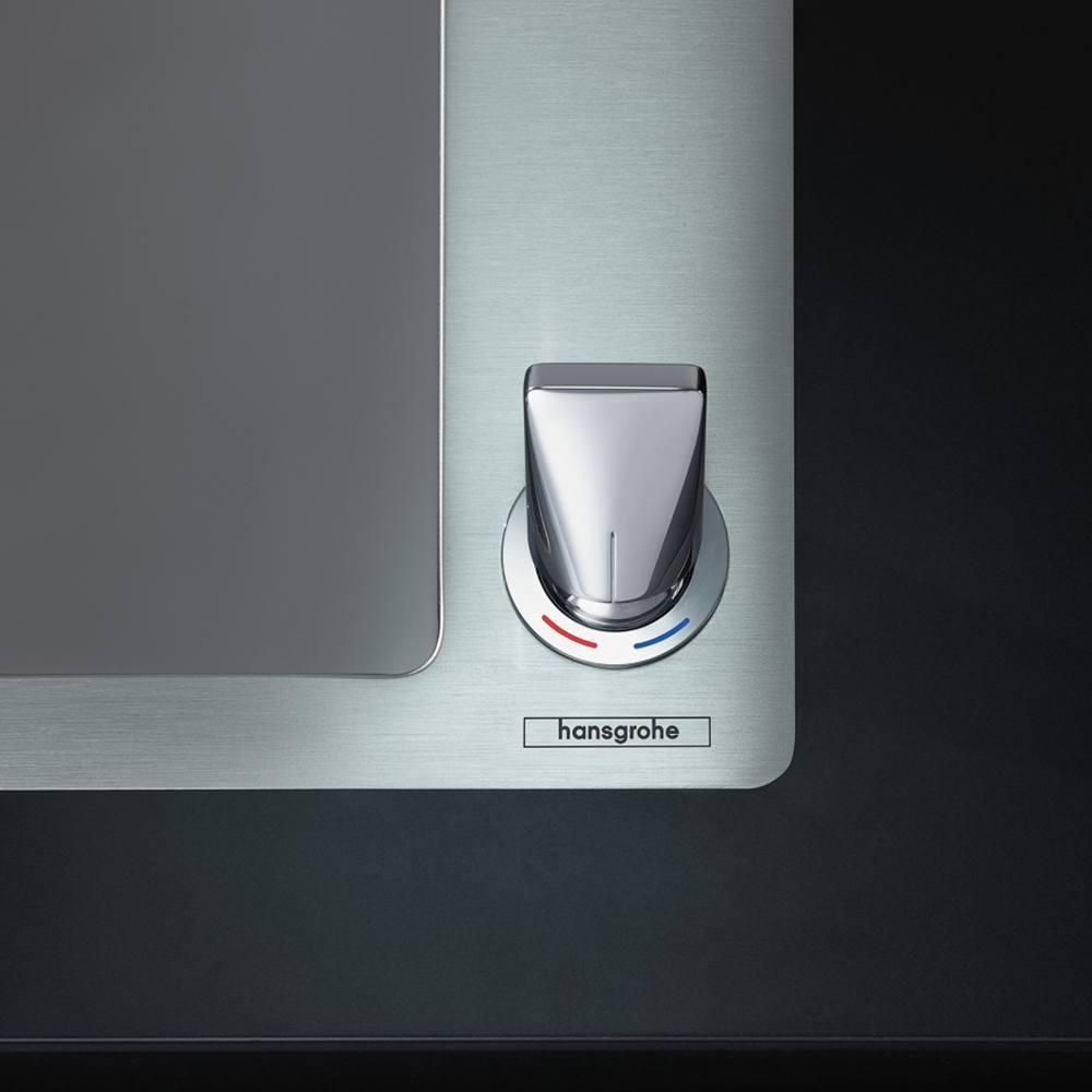 Купить Hansgrohe C51-F450-12 Кухонная комбинация с крылом 450 хром-черный матовый 43228000 в магазине wardena.ru