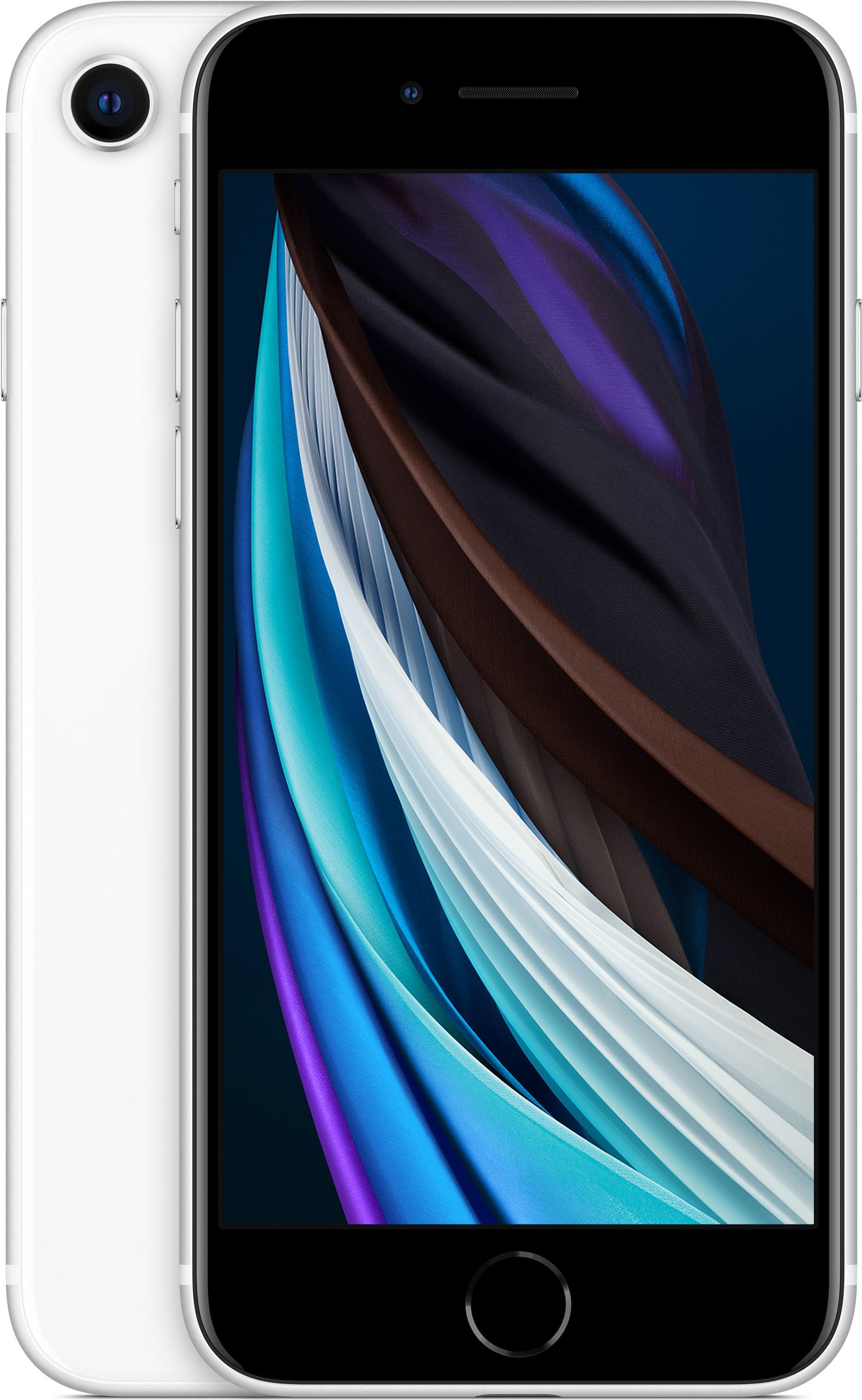Купить Apple iPhone SE (2. Generation) - Smartphone - Dual-SIM - 4G Gigabit Class LTE - 128GB - GSM - 4.7" - 1334 x 750 Pixel (326 ppi (Pixel pro" )) - Retina HD - 12 MP (7 MP Vorderkamera) - weiß (MHGU3ZD/A) в магазине wardena.ru