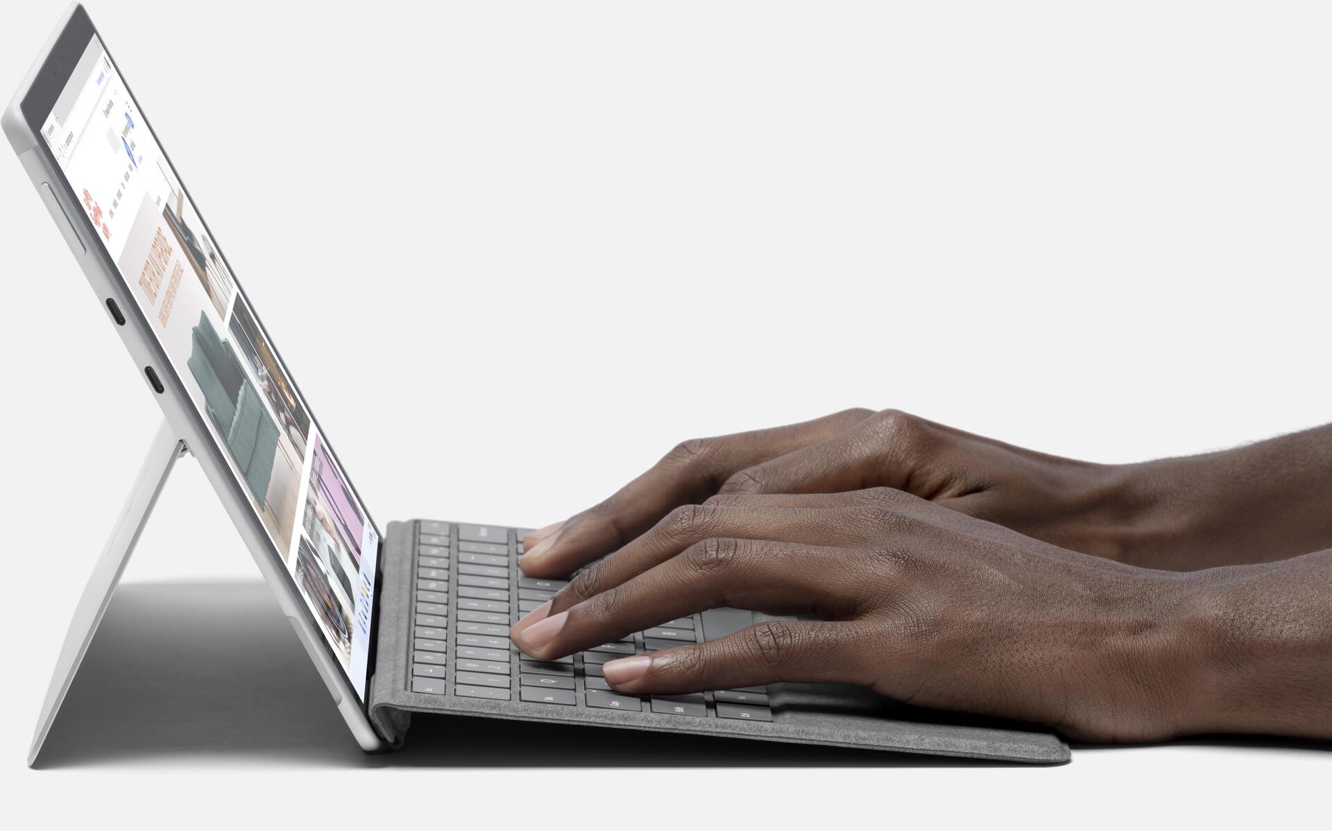 Купить Microsoft Surface Pro X - Tablet - SQ1 3 GHz - Win 11 Home - Qualcomm Adreno 685 - 8GB RAM - 128GB SSD - 33cm (13") Touchscreen 2880 x 1920 - Wi-Fi 5 - Platin (E4K-00004) в магазине wardena.ru