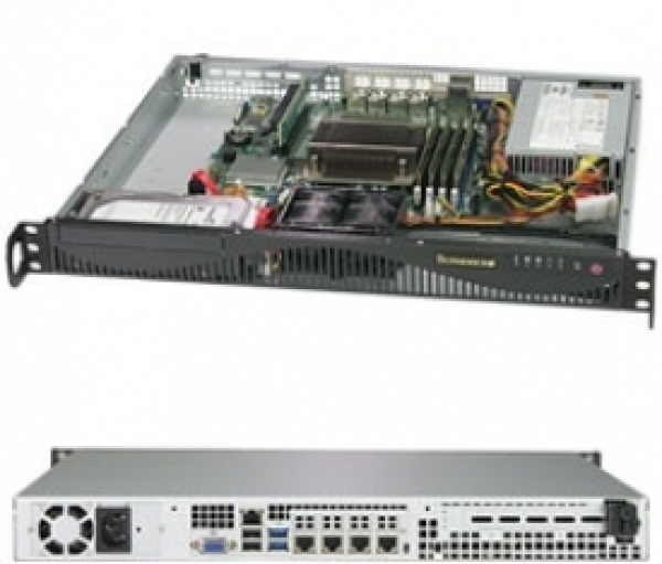 Купить Server Supermicro SYS-5019C-M4L SuperServer • 512F-350B1 • X11SCL-LN4F • 1U IPMI в магазине wardena.ru