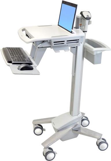 Купить Ergotron StyleView EMR Laptop Cart - Wagen für Notebook/Tastatur/Maus/Barcode-Scanner - Kunststoff, Aluminium, verzinker Stahl - Grau, weiß, Polished Aluminum - Bildschirmgröße: bis zu 43,9 cm (bis zu 43,90cm (17.3")) (S (SV41-6100-0) в магазине wardena.ru