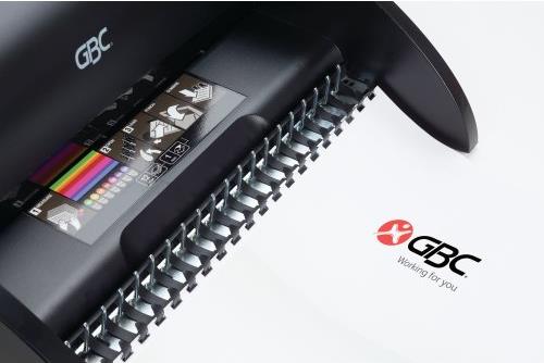 Купить GBC Plastikbindegerät CombBind 110, schwarz bis DIN A4/DIN A3 hoch, Stanzleistung: 12 Blatt, Bindekapa- - 1 Stück (4401844) в магазине wardena.ru