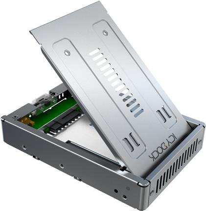 Купить ICY DOCK Festplatten Konverter für 2.5" SATA/SAS, SSD/HDD zur Nutzung 2.5" SATA/SAS HDD oder SSD Festplatten in ein (MB982SP-1S) в магазине wardena.ru