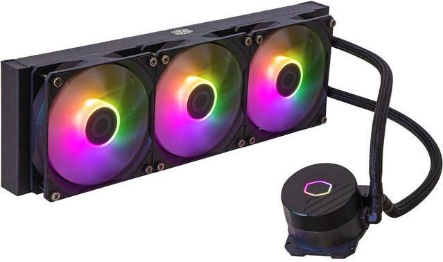 Купить Cooler Master MasterLiquid 360L Core ARGB - Prozessor-Flüssigkeitskühlsystem - Kühlergröße: 360 mm - (für: LGA1156, AM2, AM2+, AM3, LGA1155, AM3+, FM1, FM2, LGA1150, FM2+, LGA1151, AM4, LGA1200, LGA1700, AM5) - 120 mm - (MLW-D36M-A18PZ-R1) в магазине wardena.ru