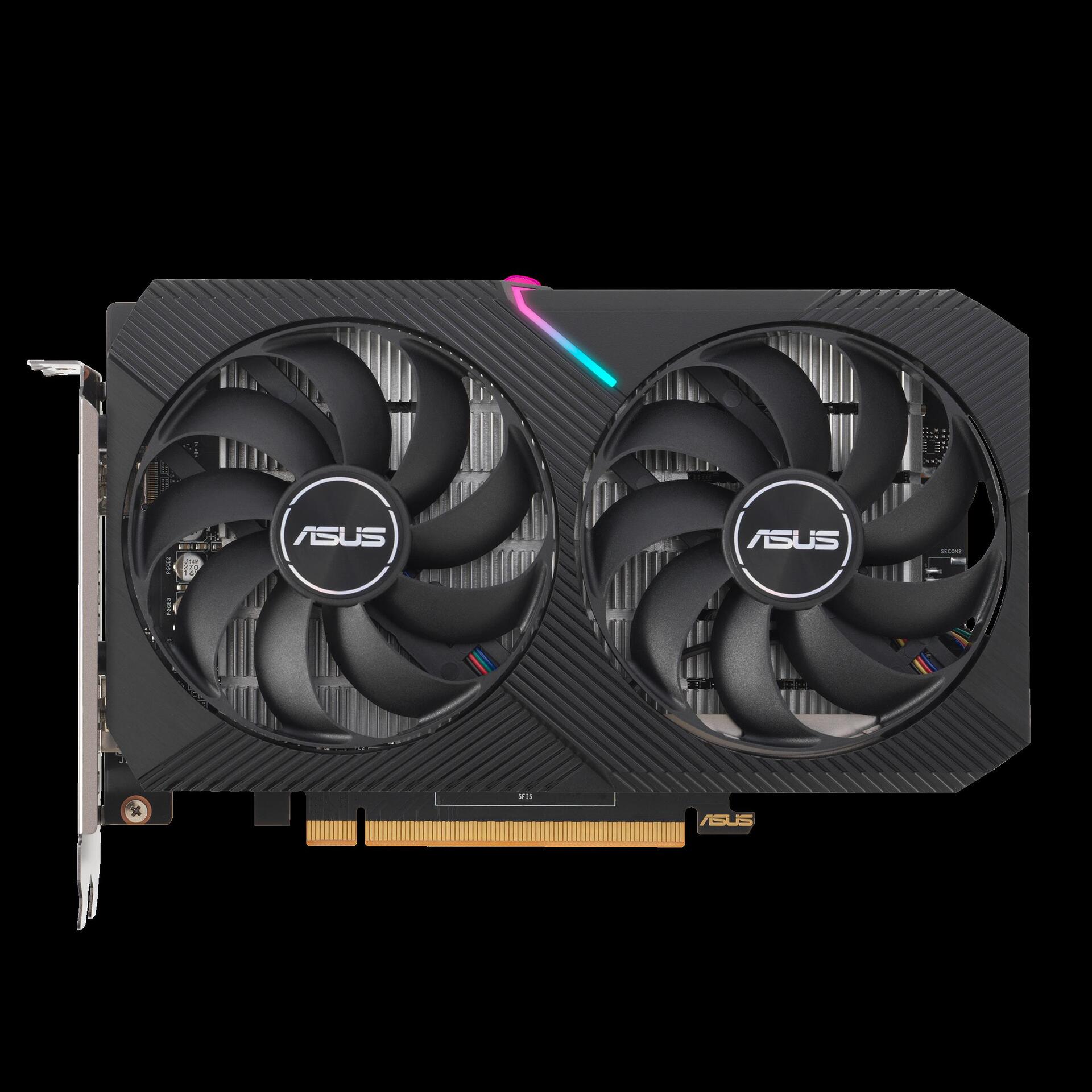Купить ASUS Dual Radeon RX 6400 - Grafikkarten - Radeon RX 6400 - 4GB GDDR6 - PCIe 4,0 - HDMI, DisplayPort (90YV0H90-M0NA00) в магазине wardena.ru
