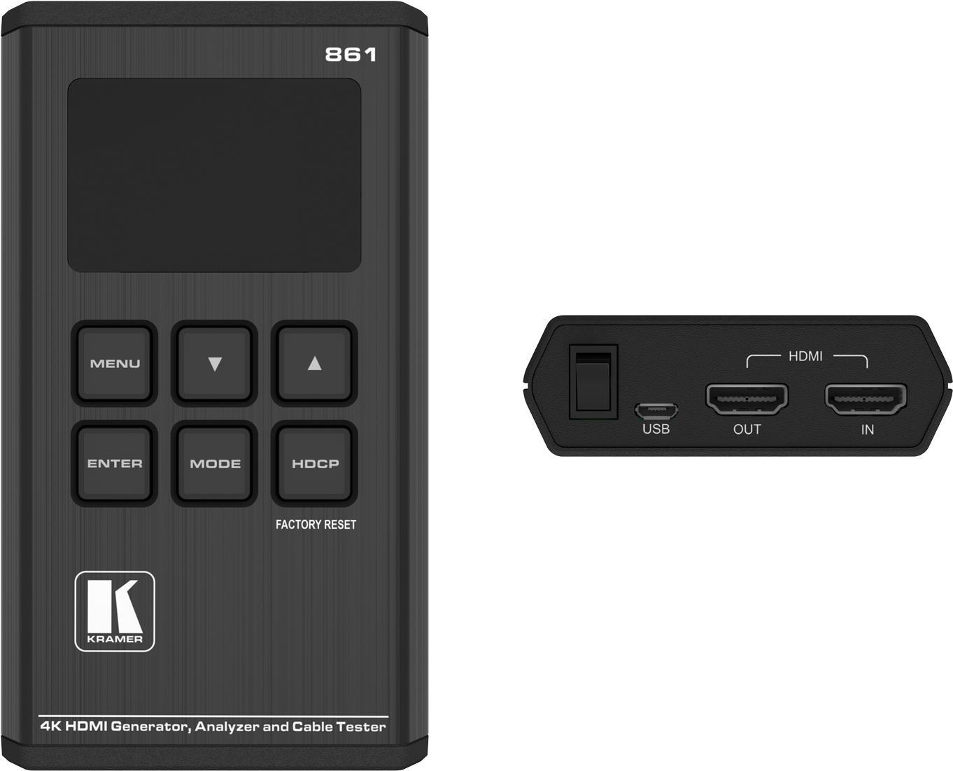 Купить KRAMER 18G 4K HDR Taschensignalgenerator Analysator und Kabeltester (60-00013090) в магазине wardena.ru