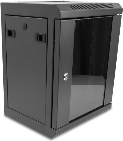 Купить Delock 43418 - 10'' Netzwerkschrank 8 HE schwarz - Schwarz (43418) в магазине wardena.ru