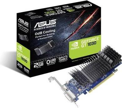 Купить ASUS GT1030-SL-2G-BRK - Grafikkarten - GF GT 1030 - 2GB GDDR5 - PCIe 3.0 Low Profile - DVI, HDMI - ohne Lüfter (90YV0AT0-M0NA00) в магазине wardena.ru