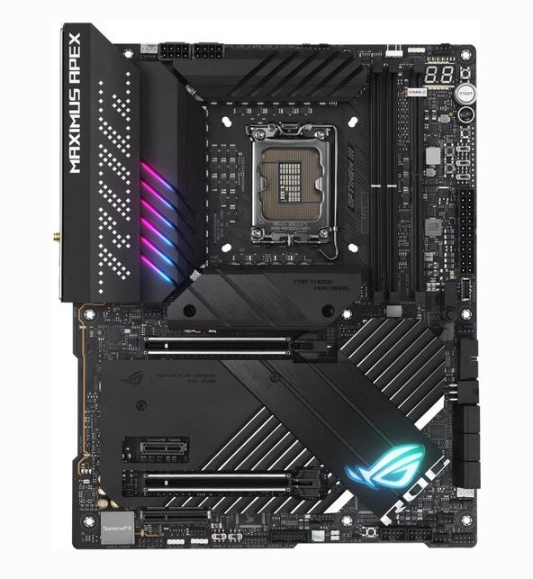 Купить ASUS ROG MAXIMUS Z690 APEX - Motherboard - ATX - LGA1700-Sockel - Z690 Chipsatz - USB 3.2 Gen 1, USB 3.2 Gen 2, USB-C Gen 2x2 - 2.5 Gigabit LAN, Wi-Fi 6, Bluetooth - HD Audio (8-Kanal) (90MB18I0-M0EAY0) в магазине wardena.ru