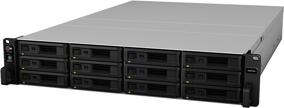Купить Synology RackStation RS3618XS - NAS-Server - 12 Schächte - Rack - einbaufähig - SATA 6Gb/s - RAID 0, 1, 5, 6, 10, JBOD, RAID F1 - RAM 8 GB - Gigabit Ethernet - iSCSI - 2U в магазине wardena.ru