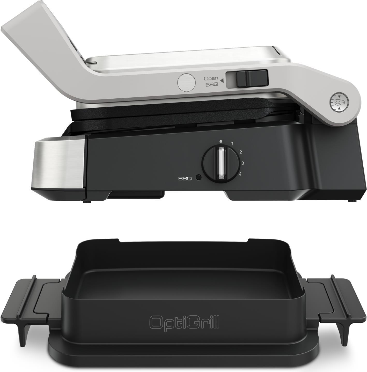Купить Tefal OptiGrill 4in1 GC774D10 - Edelstahl - Metall - Rechteckig - Tasten - 600 cm² - 300 x 200 mm (GC774D10) в магазине wardena.ru