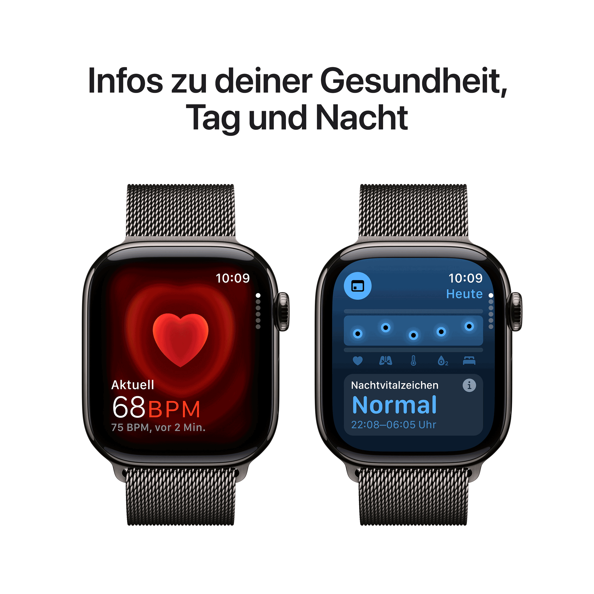 Купить Apple Watch Series 10 GPS + Cellular 42mm Slate Titanium Case mit Slate Milanese Band (MX053QF/A) в магазине wardena.ru