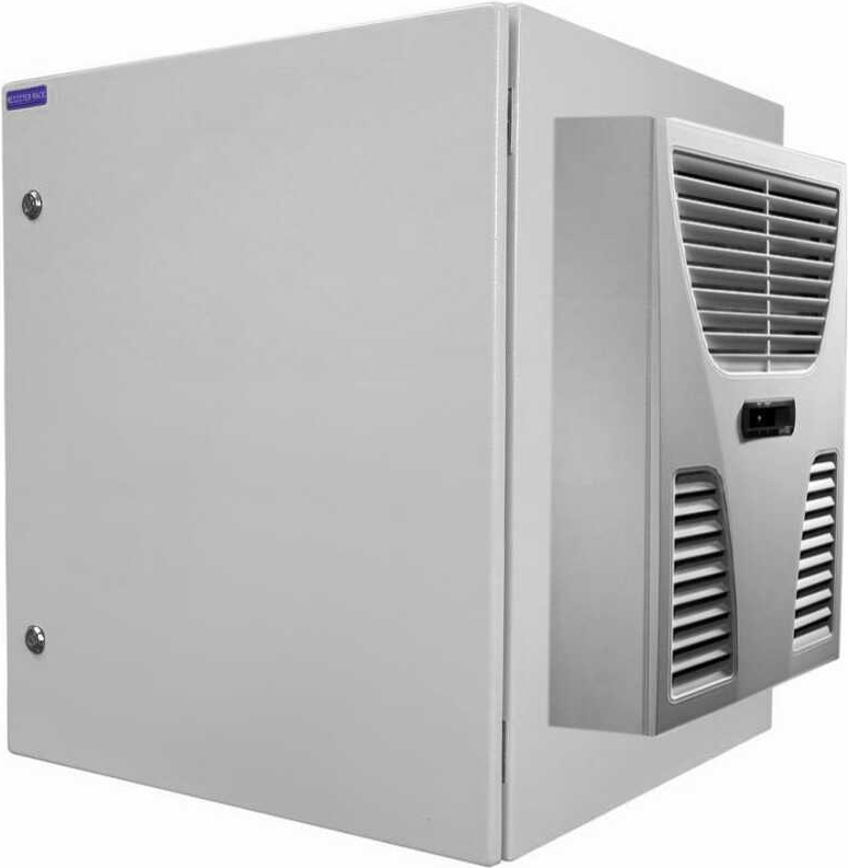 Купить RESISTER 19"-Serverschrank Pro mit Kühlgerät - Kühlleistung konfigurierbar 300 bis 900 W - IP54/55 für Outdoor + Industrie - Vollblechtür - 16 HE - 600x600 mm - lichtgrau (99RR19WV166MGKLIMA) в магазине wardena.ru