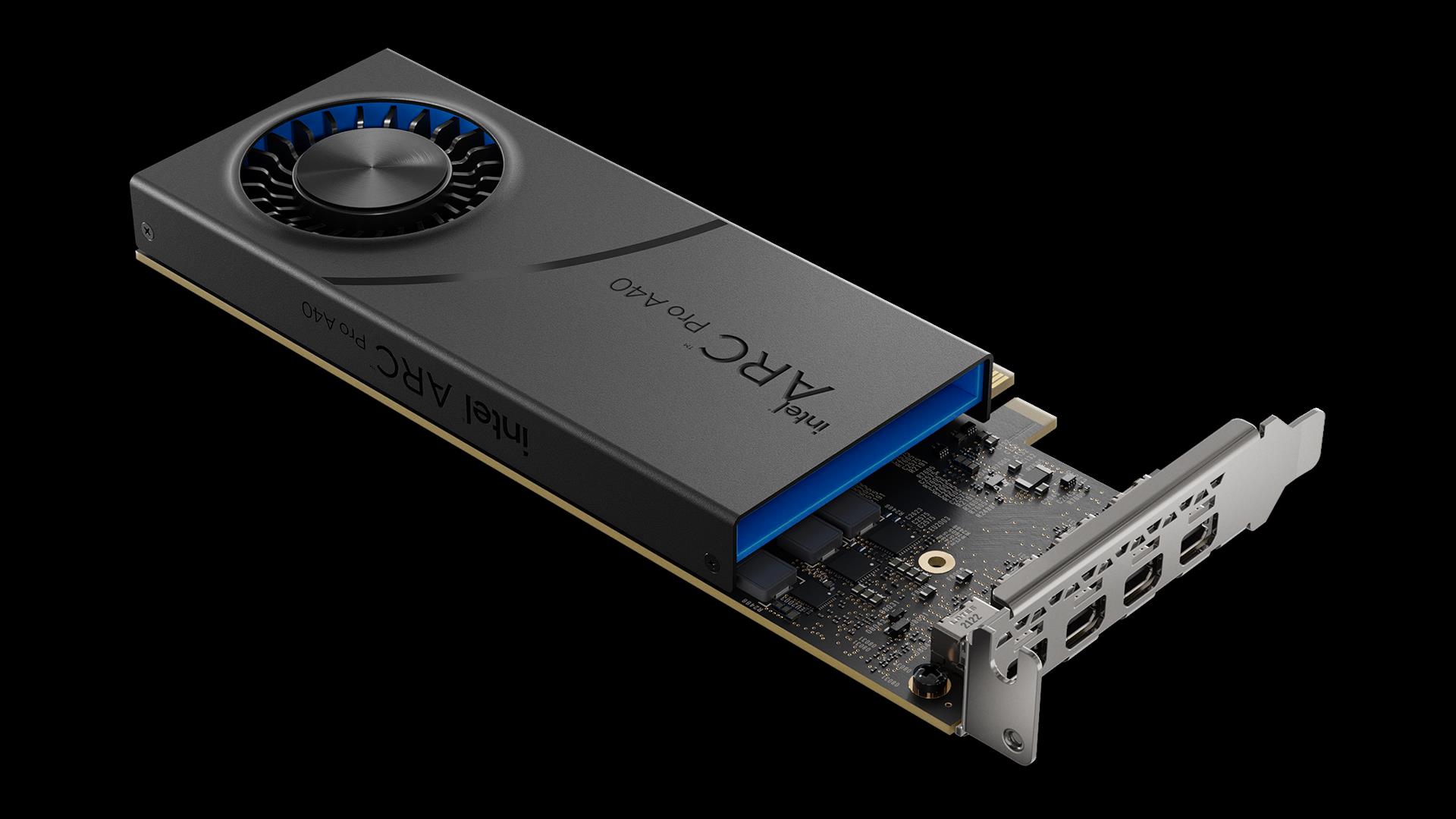 Купить Intel Arc Pro A40 - Arc Pro A40 - 6 GB - GDDR6 - 96 Bit - 7680 x 4320 Pixel - PCI Express x16 4.0 (23P6PA00BA) в магазине wardena.ru