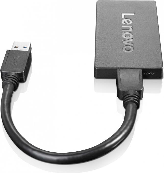 Купить Lenovo - Externer Videoadapter - SuperSpeed USB3.0 - DisplayPort - für S400z, ThinkCentre M800, M900z, ThinkPad T460s, T560, X1 Carbon 20FB (4X90J31021) в магазине wardena.ru
